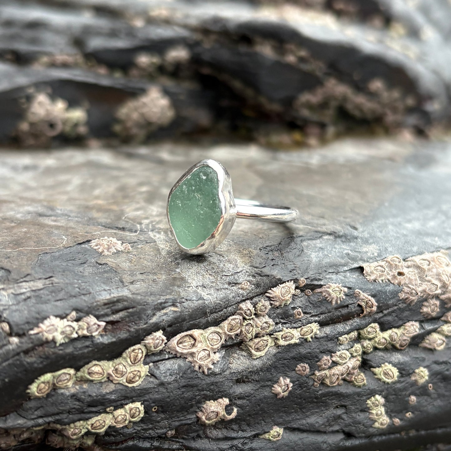 Headland Ring Aqua Blue - O 1/2 (UK) image 1