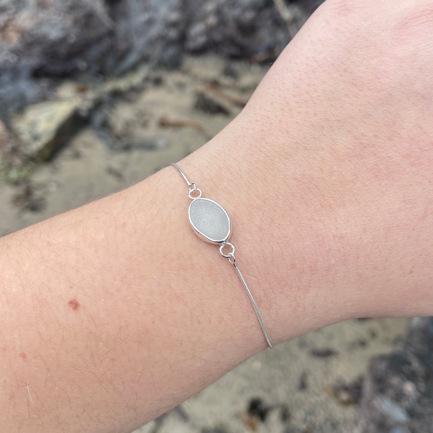 North Coast Adjustable Bracelet - White image 2