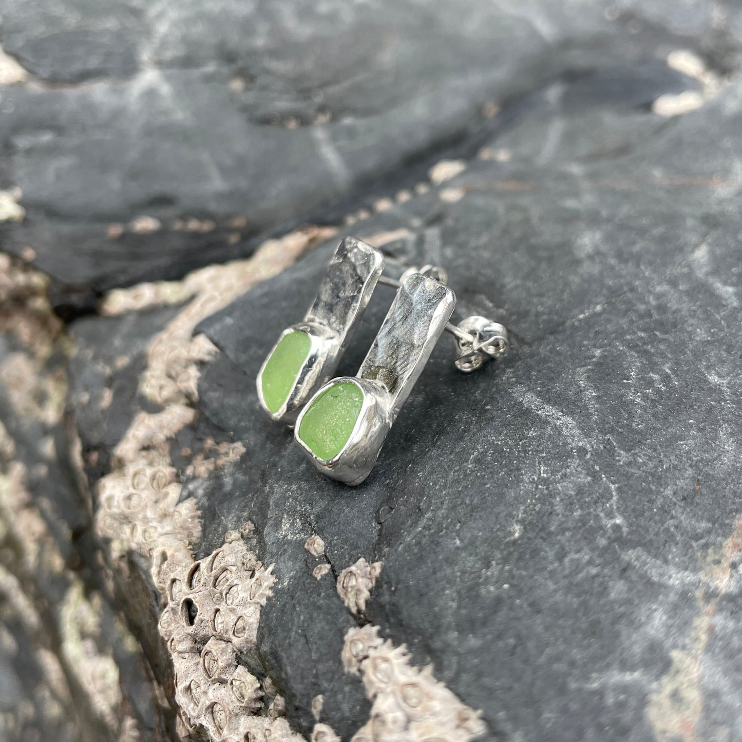 Doom bar studs sage green image 2