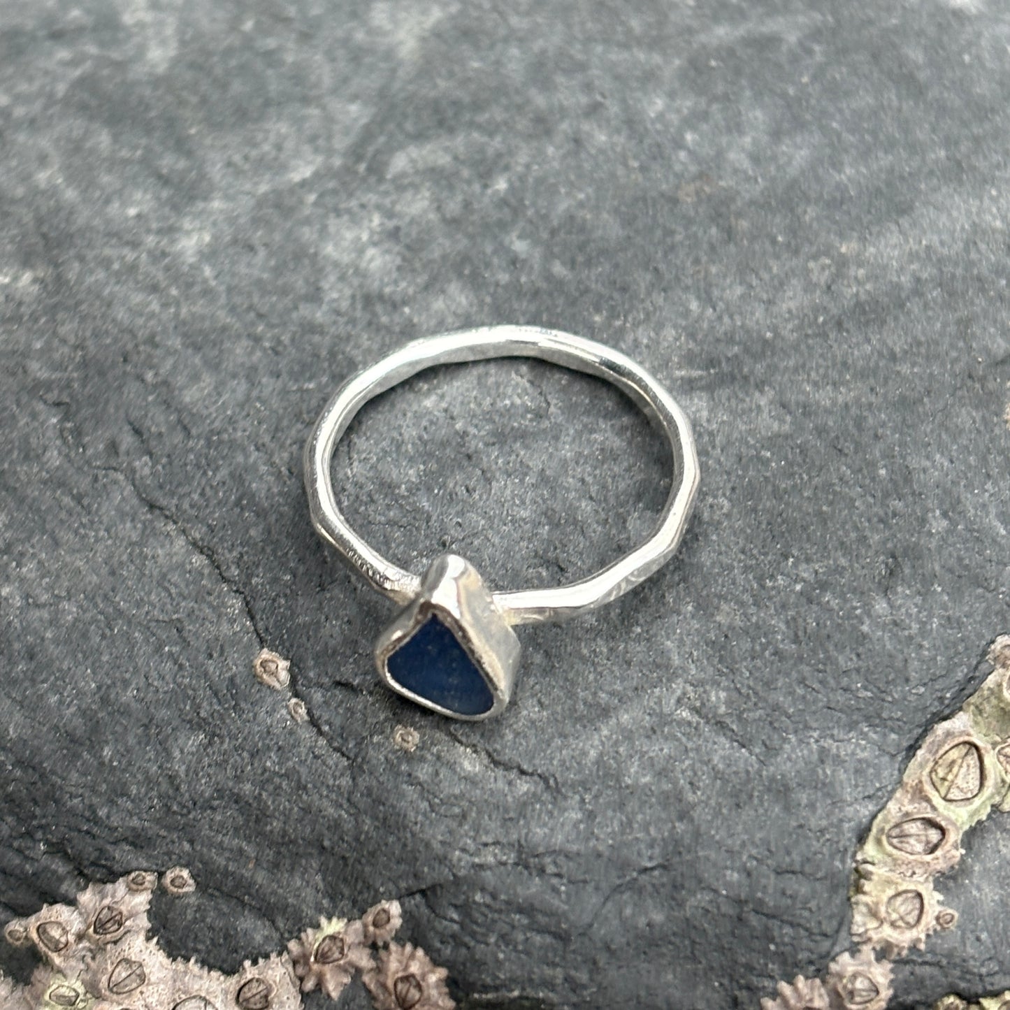 Barnacle stacker ring cornflower blue - K.5(UK) 5.5(US)