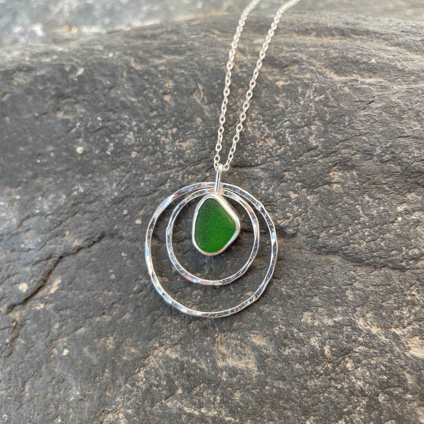 Wavelet Pendant - Emerald Green