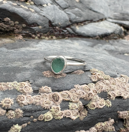 Barnacle stacker ring turquoise - R (UK) 8.5 (US)