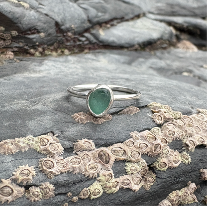 Barnacle stacker ring turquoise - R (UK) 8.5 (US)
